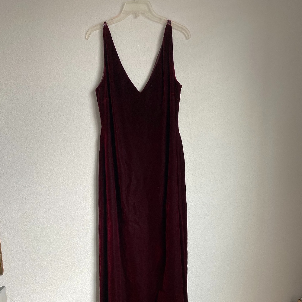 Linda Allard for Ellen Tracy Red Velvet Gown